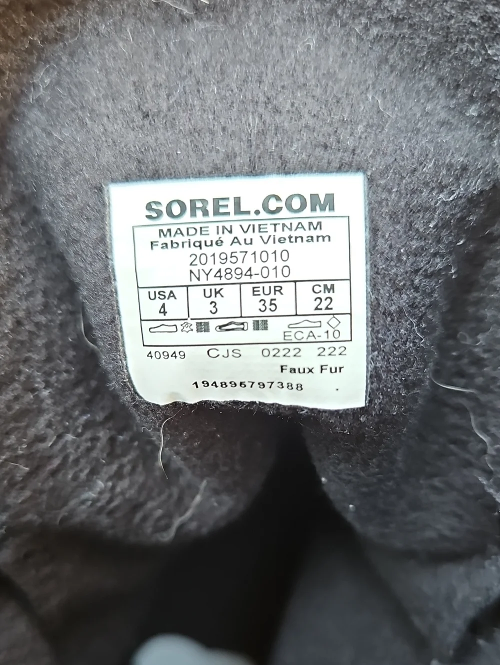 Kids Sorel Boots Sz 4